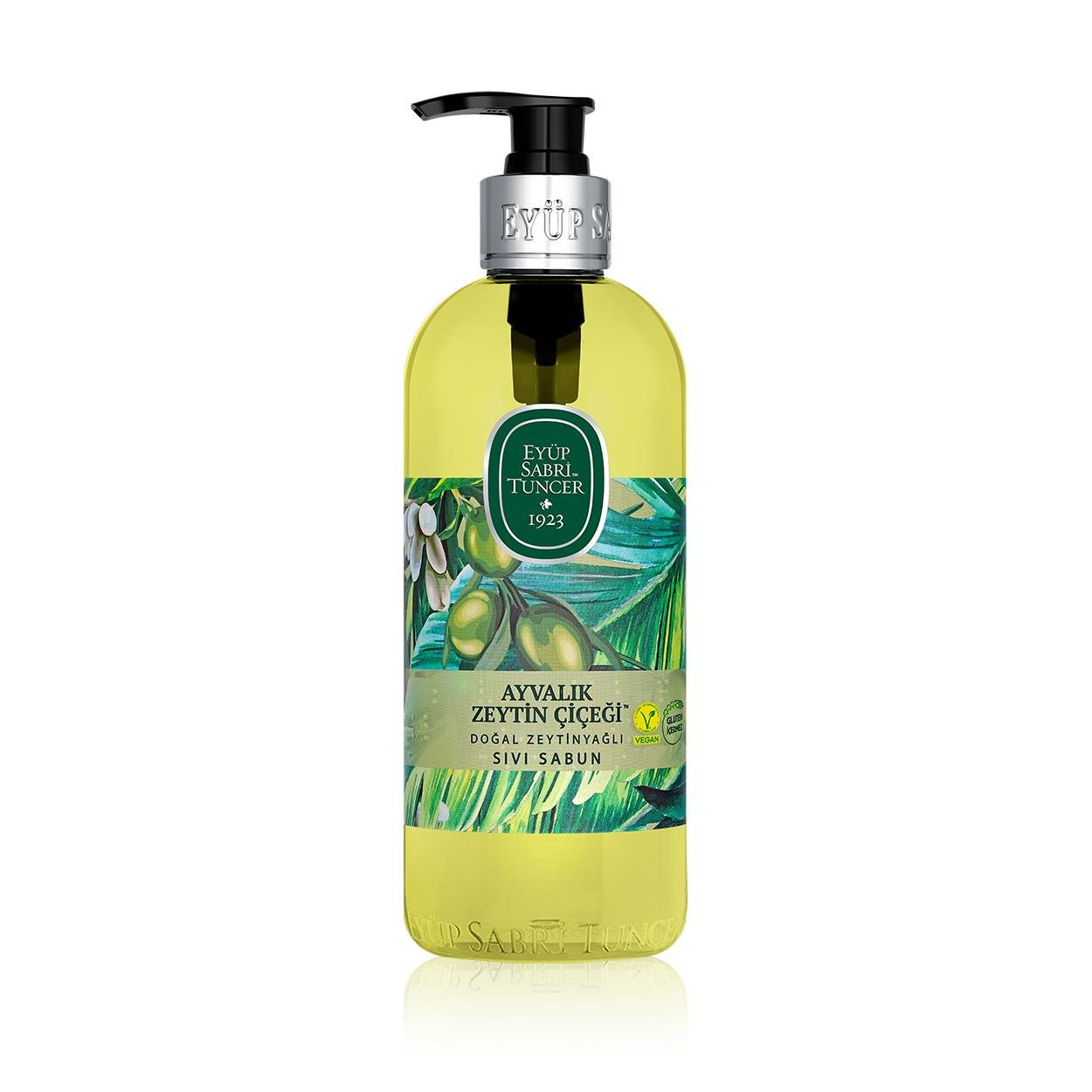 Eyüp Sabri Tuncer Naturālās olīveļļas šķidrās roku ziepes Ayvalık Olīvu zieds 500 ml