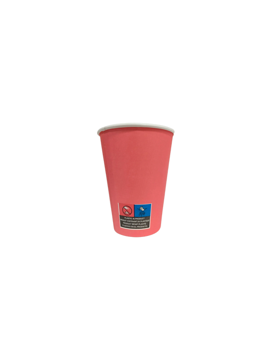 Vienreizējās lietošanas papīra glāzes, 414ml, D90mm 1000gab.