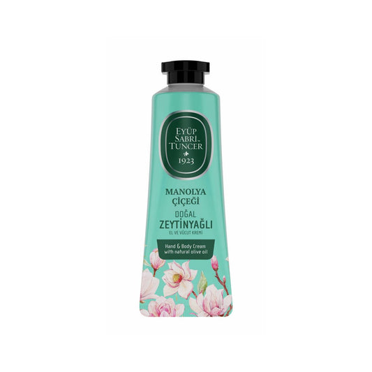 Eyüp Sabri Tuncer Dabīgās olīveļļas roku un ķermeņa krēms Magnolijas zieds 50ml