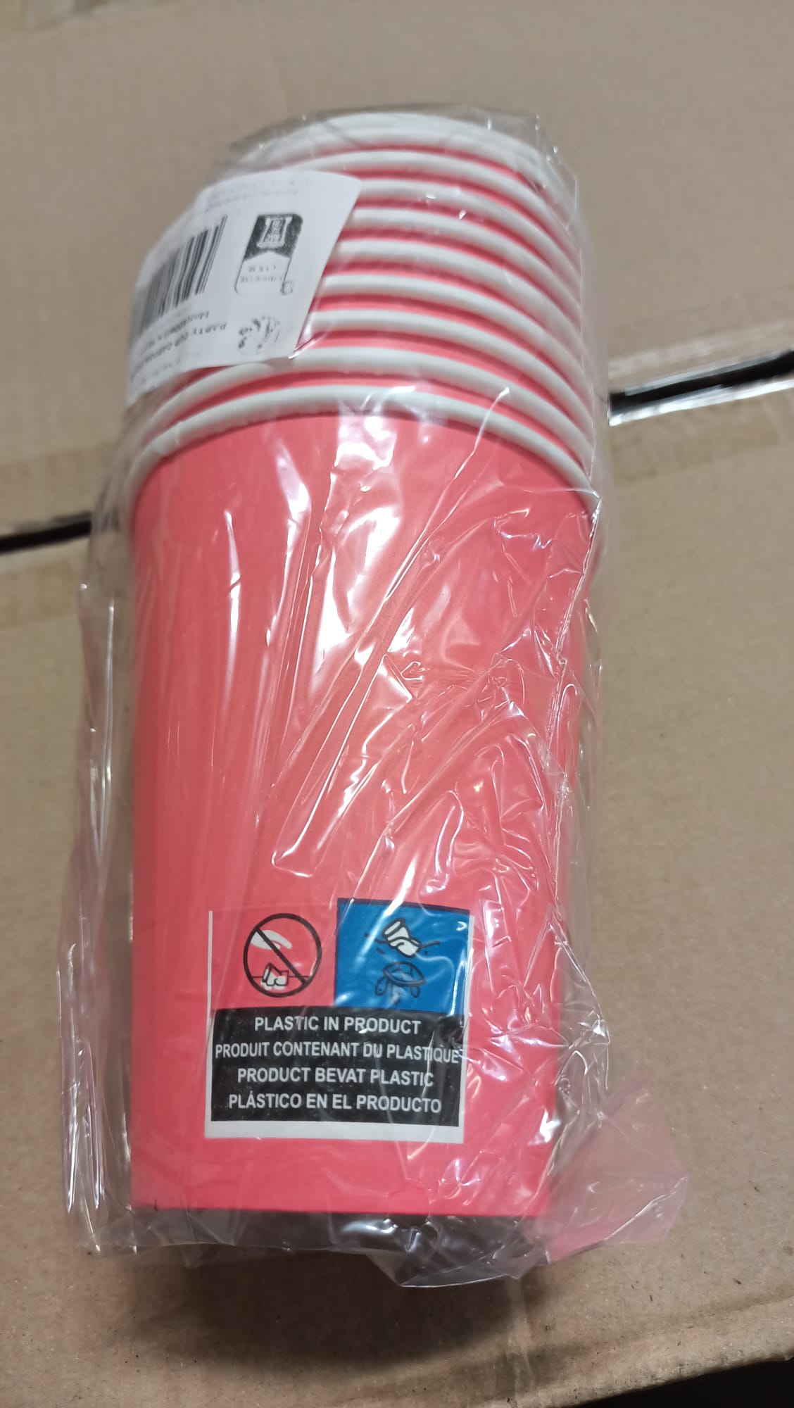 Vienreizējās lietošanas papīra glāzes, 414ml, D90mm 1000gab.