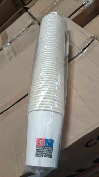 Vienreizējās lietošanas papīra glāzes, 414ml, D90mm 1000gab.